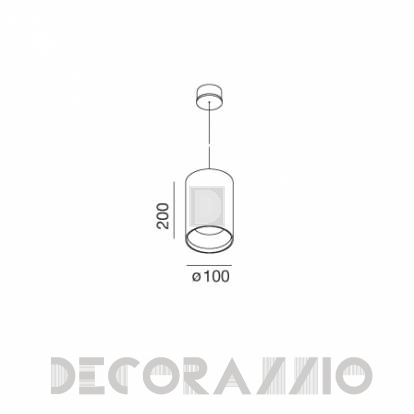 Светильник  потолочный подвесной (Люстра) Wever & Ducre CONCRETE TUBE 2 - 887627