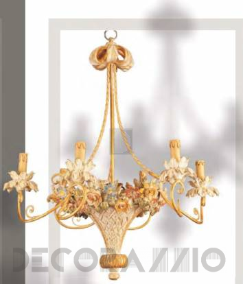 Светильник  потолочный подвесной (Люстра) Roberto Giovannini CHANDELIER ‘700 FRENCH - BASKETFUL OF FLOWERS - 532 P