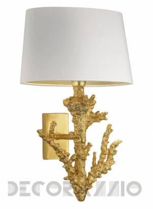 Светильник  настенный накладной (Бра) Heathfield & Co Coral - Coral Gold Leaf Wall Light