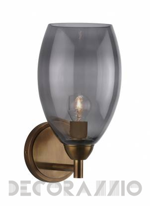 Светильник  настенный накладной (Бра) Heathfield & Co Curzon - Curzon Wall Light - Brass smoke