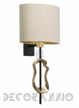 Светильник  настенный накладной (Бра) Heathfield & Co Dali - Dali Brass Black Wall Light