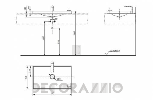 Накладная раковина Toto NEOREST Series/LE - MR720ACR1