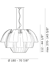 Светильник  потолочный подвесной (Люстра) Axo Light Plumage - SPPLU180