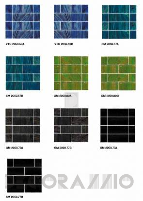 Настенная плитка Bisazza COLOURS - Mosaic-Tiles-BRICKS-2x5