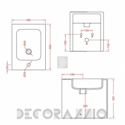 Биде Artceram BLOCK - BKB002