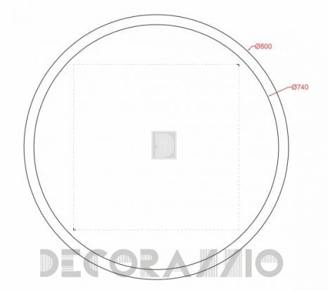 Зеркало для ванной Artceram AZULEY - ACS009