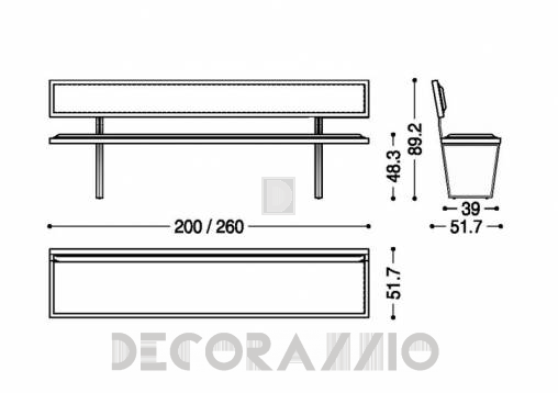 Скамейка Riva 1920 Easy - Easy_20-26