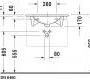 Встраиваемая раковина Duravit Darling New - 049963