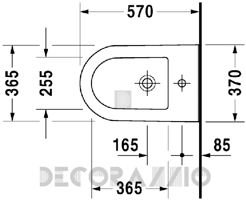 Биде Duravit Darling New - 225010