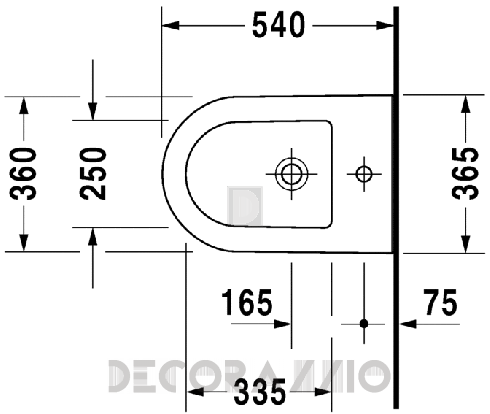 Биде Duravit Darling New - 224915