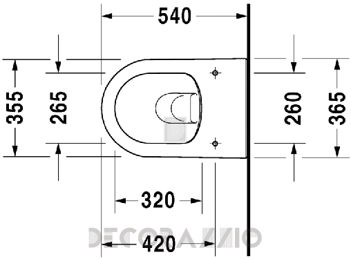 Унитаз Duravit Darling New - 255709