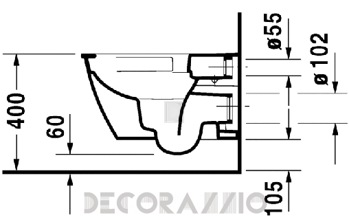 Унитаз Duravit Darling New - 255709