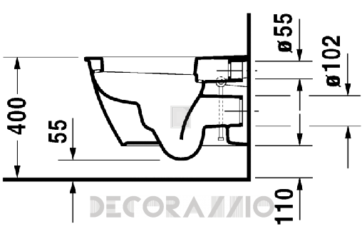 Унитаз Duravit Darling New - 254509