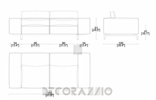 Диван модульный Cassina I Contemporanei - 20402