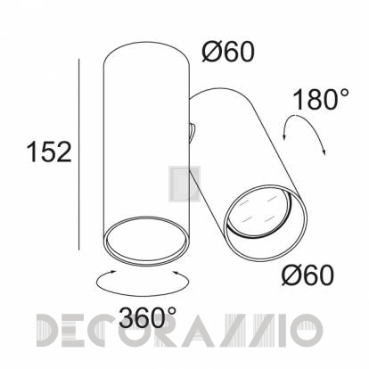 Светильник  потолочный подвесной (Светильник точечный) Delta Light ULTRA TWIN - 316 06 44 20 W