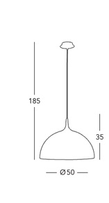 Светильник  потолочный подвесной (Светильник потолочный) Kolarz DOME - A1305.31.7.W/50