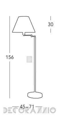 Светильник  напольный  (Торшер) Kolarz HILTON - 264.41.4