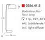 Светильник  напольный  (Торшер) Kolarz OSLO - 0356.41.5
