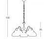 Светильник  потолочный подвесной (Люстра) Kolarz NONNA - 731.85.Wm.124