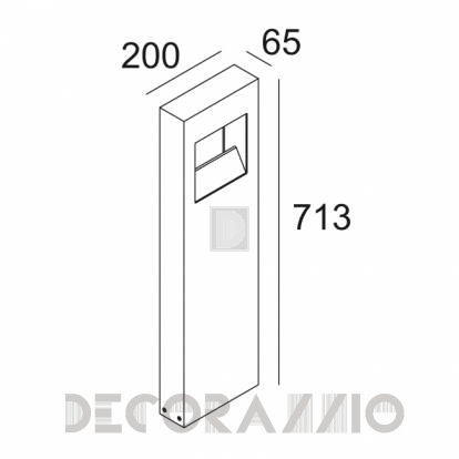 Светильник уличный напольный накладной (Светильник уличный) Delta Light WALKER - 220 67 18102 A