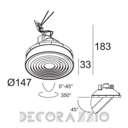 Светильник  потолочный врезной (Светильник точечный) Delta Light TWEETER - 206 22 21 82 W-W