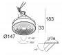 Светильник  потолочный врезной (Светильник точечный) Delta Light TWEETER - 206 22 21 82 W-W