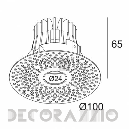 Светильник  потолочный врезной (Светильник точечный) Delta Light DIRO - 415 332 822