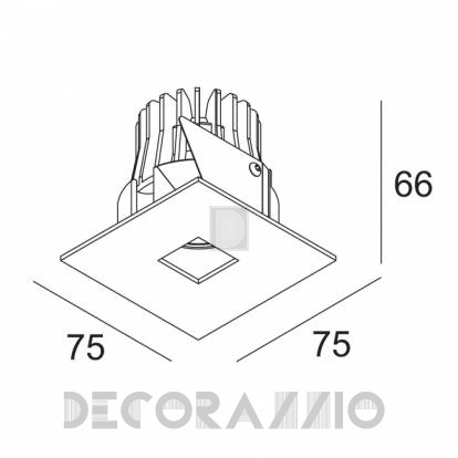 Светильник  потолочный врезной (Светильник точечный) Delta Light DIRO - 415 142 822 B