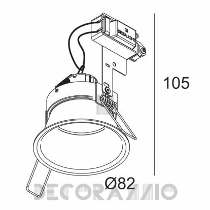 Светильник  потолочный врезной (Светильник точечный) Delta Light DEEP RINGO - 202 11 26 B