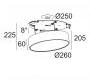 Светильник  потолочный врезной (Светильник потолочный) Delta Light SUPERNOVA - 274 86 2515 ED5 W