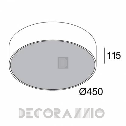 Светильник  потолочный накладной (Светильник потолочный) Delta Light SUPERNOVA - 274 95 45 83 ED5 W