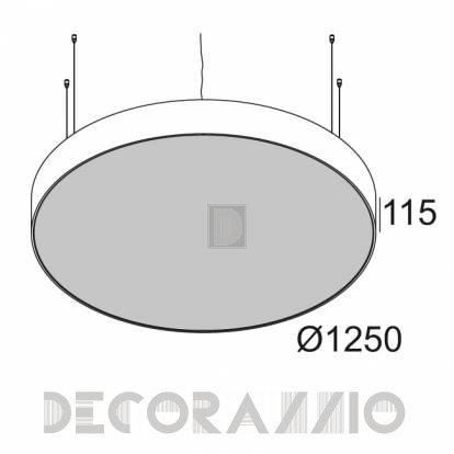 Светильник  потолочный подвесной (Светильник потолочный) Delta Light SUPERNOVA - 274 96 12 83 W