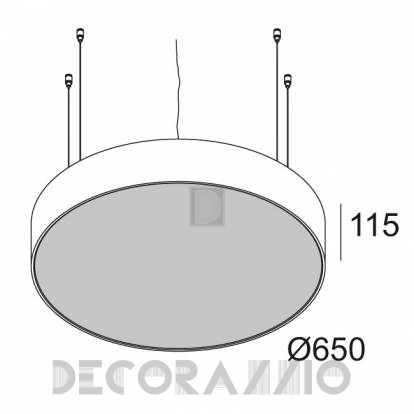 Светильник  потолочный подвесной (Светильник потолочный) Delta Light SUPERNOVA - 274 96 06 83 PR W