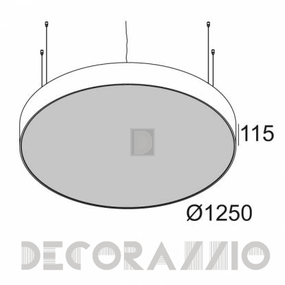 Светильник  потолочный подвесной (Светильник потолочный) Delta Light SUPERNOVA - 274 96 12 83 ED1 W