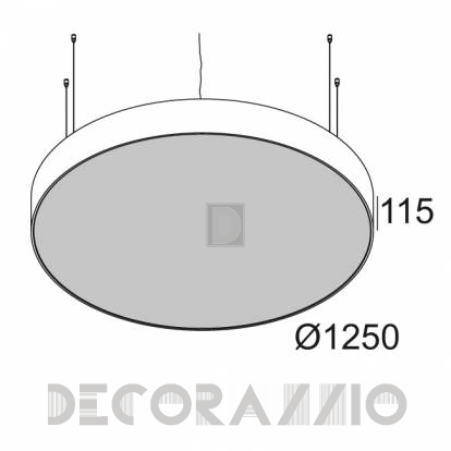 Светильник  потолочный подвесной (Светильник потолочный) Delta Light SUPERNOVA - 274 96 12 83 ED5 W