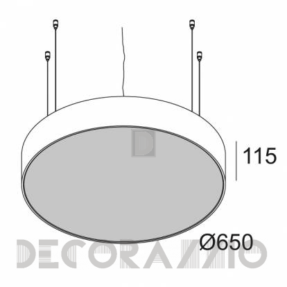 Светильник  потолочный подвесной (Светильник потолочный) Delta Light SUPERNOVA - 274 96 06 83 PR ED5 W