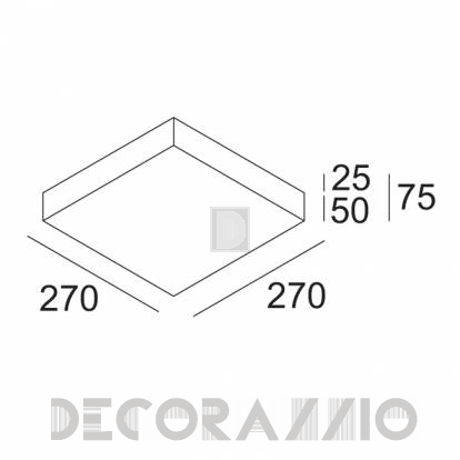 Светильник  потолочный/настенный накладной (Светильник) Delta Light JETI - 271 521 83