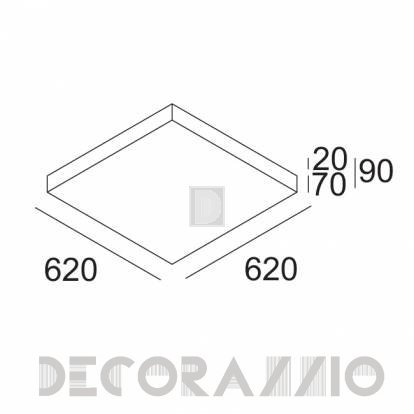 Светильник  потолочный/настенный накладной (Светильник) Delta Light JETI - 271 522 83 ED1