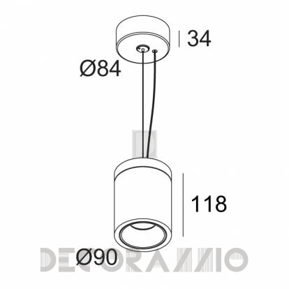 Светильник  потолочный подвесной (Светильник потолочный) Delta Light BOXY - 251 75 81822 ED8 B-B