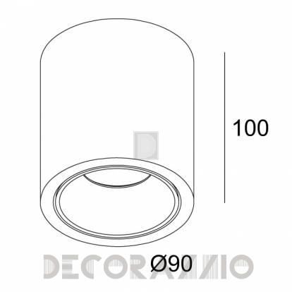 Светильник  потолочный накладной (Светильник потолочный) Delta Light BOXY - 251 70 81822 ED8 B-B