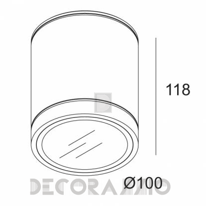 Светильник уличный потолочный накладной (Светильник потолочный) Delta Light DOX - 232 01 09 N