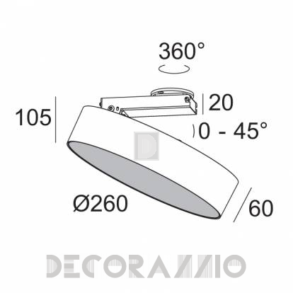 Светильник уличный потолочный накладной (Светильник потолочный) Delta Light SUPERNOVA - 274 88 2610 83 A