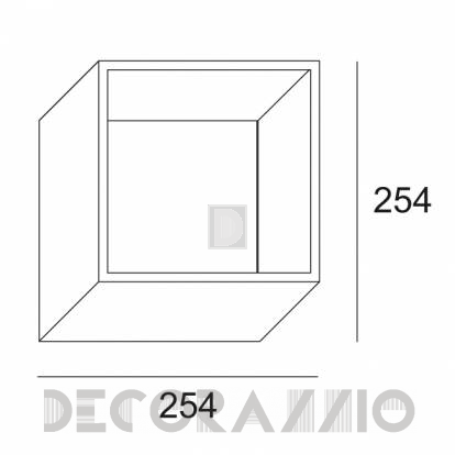 Светильник  настенный накладной (Бра) Delta Light FORTY-5 - 278 71 12 L W