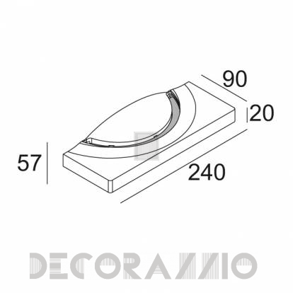 Светильник  настенный накладной (Бра) Delta Light POGO - 278 72 22 W