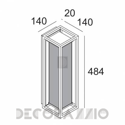 Светильник уличный настенный накладной (Бра уличное) Delta Light Montur - 232 318 83 B