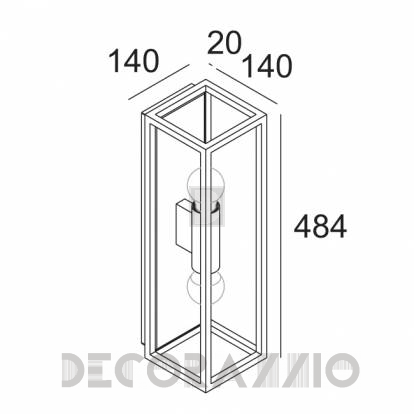 Светильник  настенный накладной (Бра) Delta Light Montur - 232 321 00 B