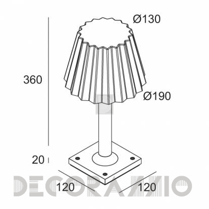 Светильник уличный напольный накладной (Светильник) Delta Light BUTLER - 222 03 11 93 A