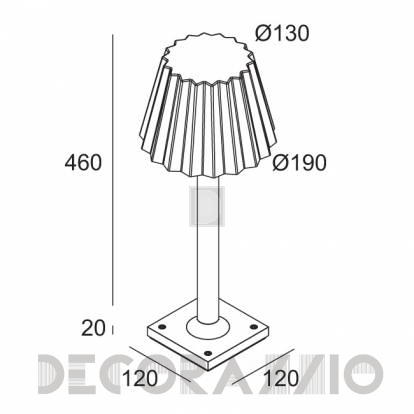 Светильник уличный напольный накладной (Светильник) Delta Light BUTLER - 222 03 21 93 A