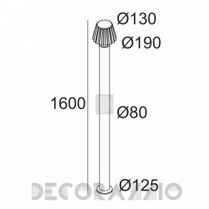 Светильник уличный напольный накладной (Светильник) Delta Light BUTLER - 222 08 21 93 A