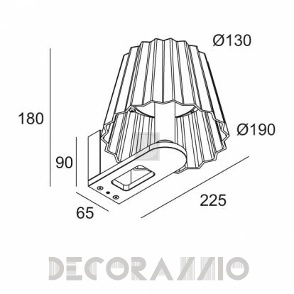 Светильник уличный настенный накладной (Бра) Delta Light BUTLER - 222 031 11 92 ED8 A